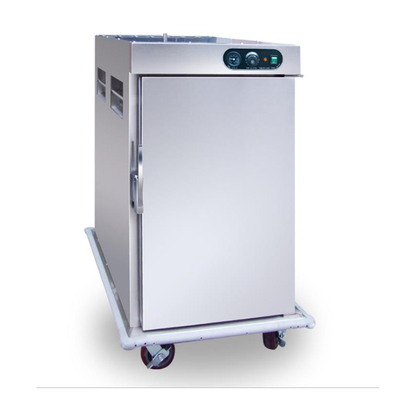 E-DBW-12B-21E elektrischer Buffet-Wagen-kommerzielle doppelte Glastür 24 Schicht-Speisewärmer-Wagen