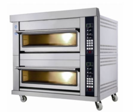 Handelsedelstahl-Brot-Maschinen-einstöckiger 2 Behälter-Gas-Ofen