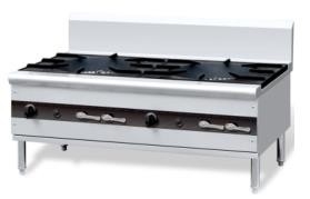 P-OFR-6-DB chinesischer offener Brenner des Art-Kochherd-Gas-6-Range mit Station