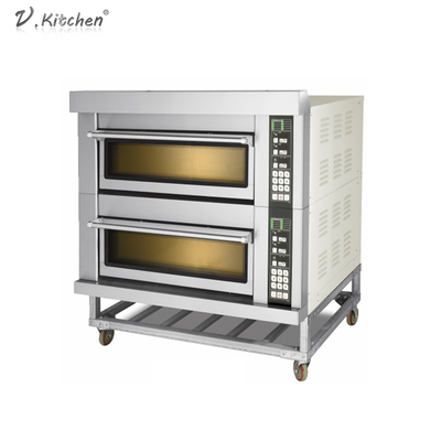 3 Behälter-Edelstahl-Brot-Maschinen-elektrischer Ofen der Plattform-6