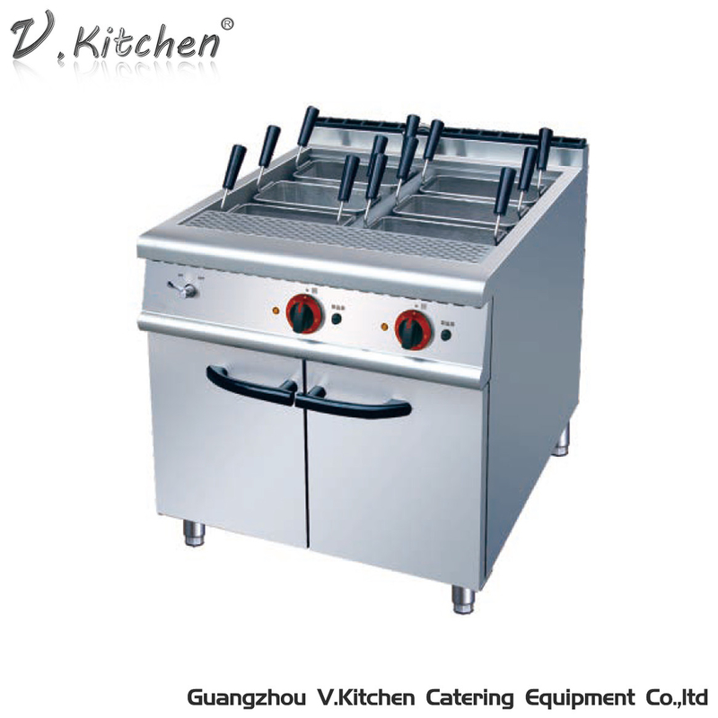 Handelsrestaurant-Küchen-Ausrüstungs-Gas-Teigwaren-Kocher mit Kabinett