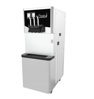 CF9250X-Handelsjoghurt-Maschinen-Speiseeismaschine mit Trichter 14L*2