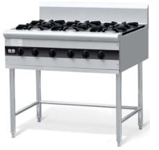 P-OFR-6-DB chinesischer offener Brenner des Art-Kochherd-Gas-6-Range mit Station