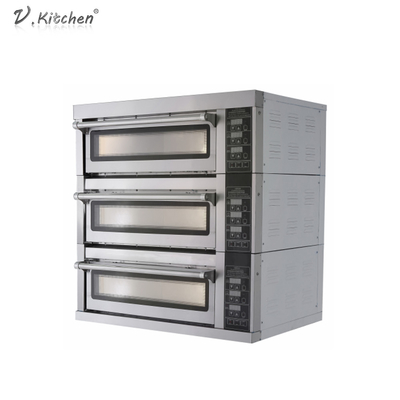 Rotierende französische Pita Bread Bakery Oven Machine 3 Behälter der Plattform-3