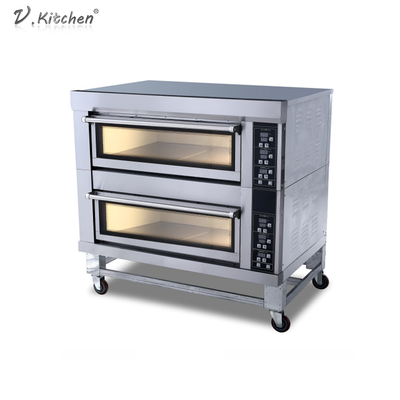 4 Behälter-doppelstöckige 13.2kw elektrische Bäckerei Oven Machine