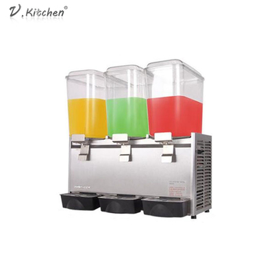 Behälter Juice Dispenser der 725x386x728mm kalter Getränkemaschinen-18L*3 drei